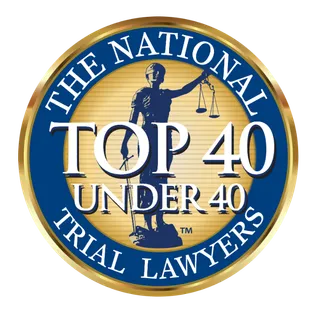 The National Trial Lawyers Top 40 Under 40 badge